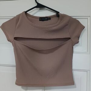 Prettylittlething cutout shirt